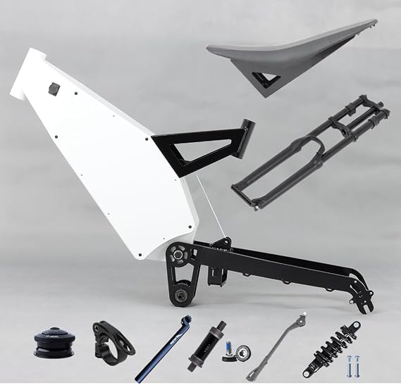KEYU Fat tire Enduro ebike Frame Electric Enduro Dirt e Bike Frame Enduro ebike Frame Electric Bicycle Frame Bicycle Frame