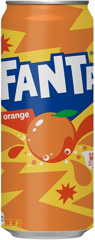 Coca-Cola Fanta Orange 16.9 fl oz 500 ml Cans x 24 Bottles