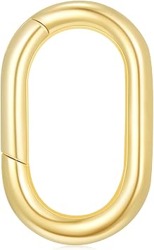 14K Gold Jewelry Clasp Necklace Extender Clasp Bracelet Extension Connector for DIY Necklace Bracelet Anklet Jewelry Making (Style 3)