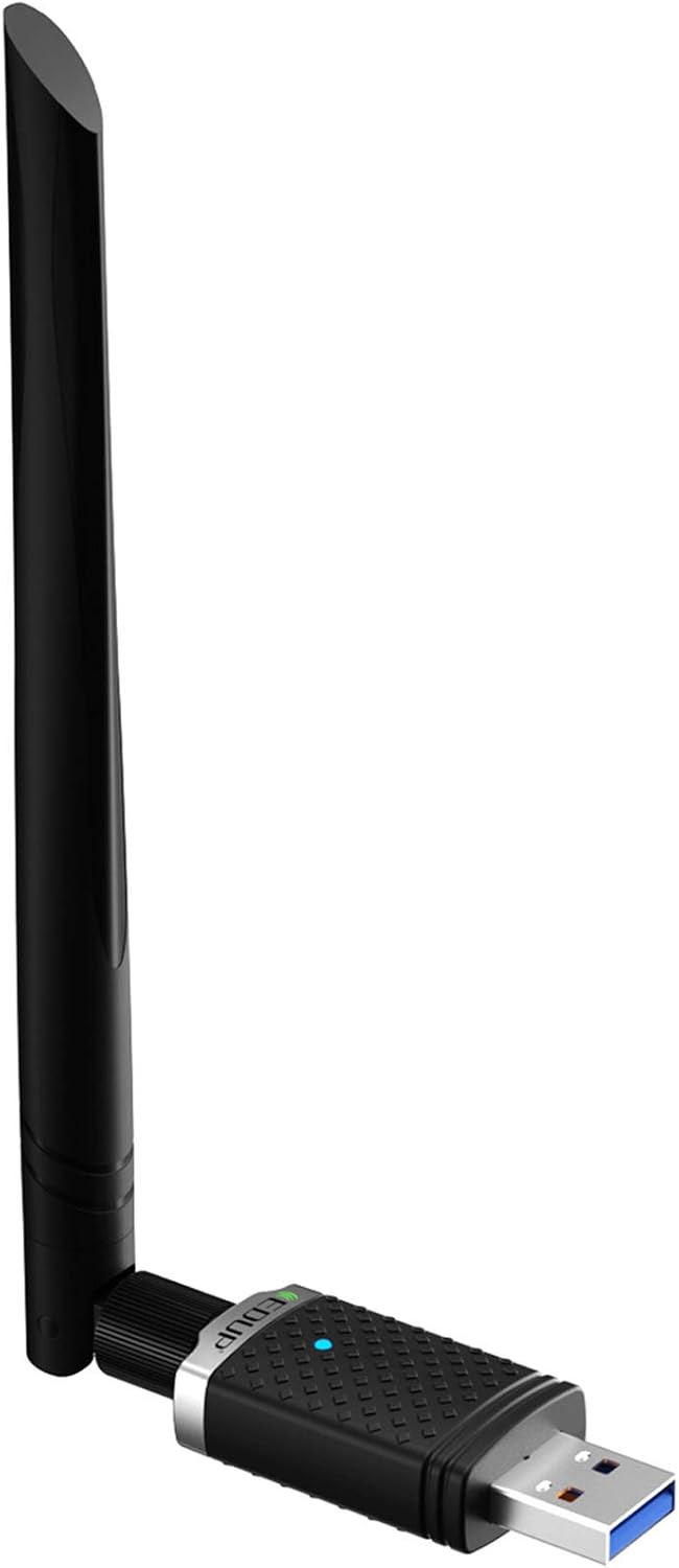 WiFi Wireless LAN Extension Console 1300Mbps USB 3.0 WiFi Adapter Dual Band 5G2.4G 802.11 AC High Speed Communication 5dBi 360° Rotating Antenna Compatible with Windows 108.187XPVistaMac OS X