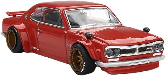 Kaido House x Mini GT 1:64 Nissan Skyline 2000GT-R KPGC10 Kaido V1 Red Limited Edition KHMG175