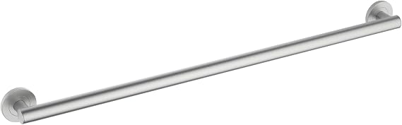 KIBI 36 Inch Stainless Steel Bathroom Safety Grab Bar | Straight Shaped Grab Bar for Bathtubs and Showers, Shower Safety Grab Bars for Seniors, Wall Mounted Anti-Slip Support (Brushed Nickel, KGB1136)