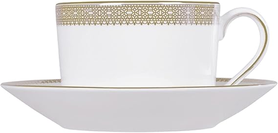 Wedgwood Vera Lace Gold Teacup & Saucer