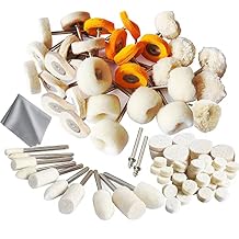 78 Pcs Polishing Buffing Wheel Set for Dremel Polishing Kit Felt Wool Cotton 1/8inch Shank Pad Rotary Tool Accessories