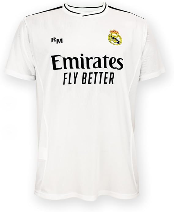 Real Madrid Home Shirt, Kit Season 24/25, Replica Jersey with Official License