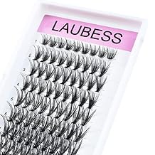 Eyelash Clusters LAUBESS Lash Clusters Individual Lashes Cluster Eyelash Extensions DIY at Home Waterproof Cluster Lashes (20D-D-13)