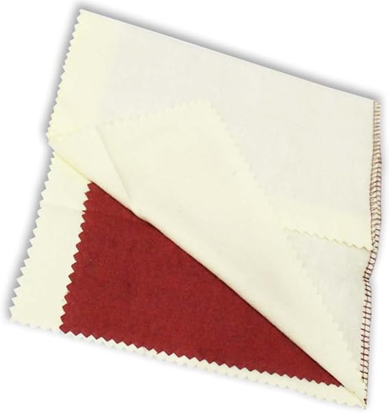 Double Sided Polishing Cloth | 13.5 x 10.75 (34.3 cm x 27.3 cm) | for Metals & Plastics | Pre-Treated & Rouge Infused