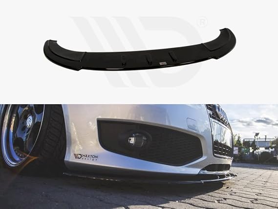 Front Bumper Lip Spoiler Compatible with Audi S3 8P (2006-2008) Maxton Design Splitter