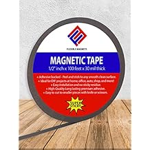 New 100 Feet Flexible Magnet Magnetic Strip 1/2" Wide Adhesive Back 30 Mil
