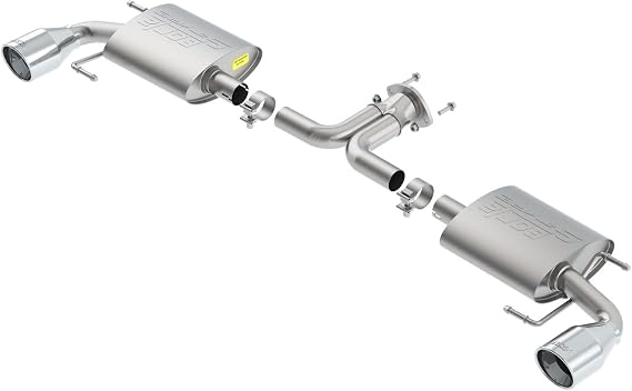 BORLA 11918 Axle-Back Performance Exhaust System for 2014-2018 Mazda 3 2.0L/ 2.5L 4 Cyl. Automatic/Manual Transmission Front Wheel Drive 5 Door Hatchback.