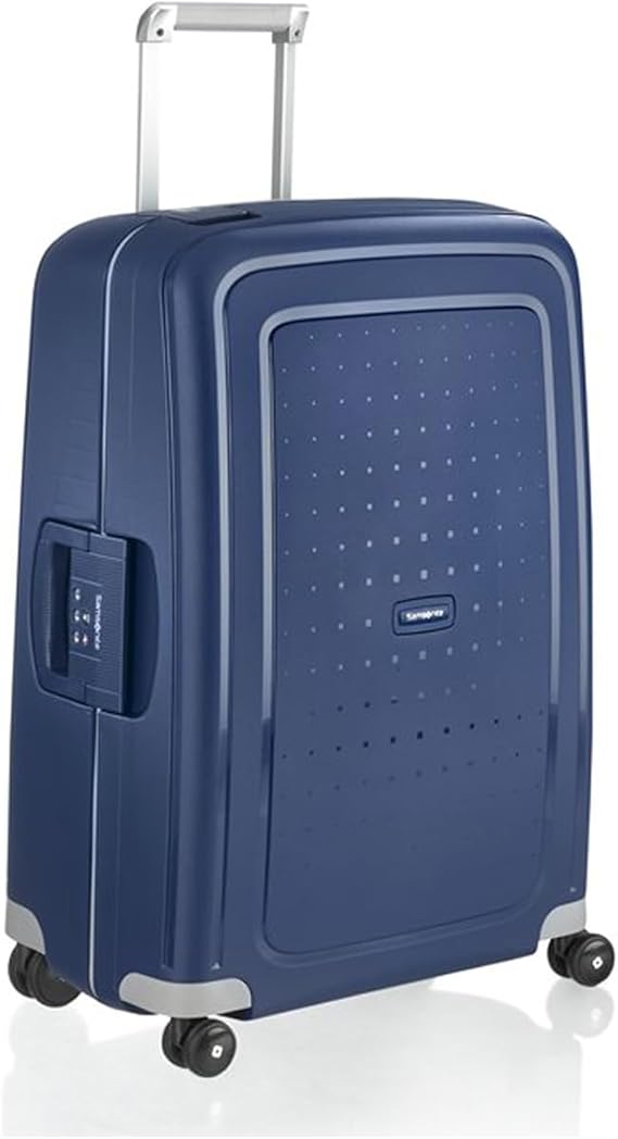 Samsonite S'Cure - Spinner L Suitcase, L 75 cm, 102 L, Blue (Dark Blue)