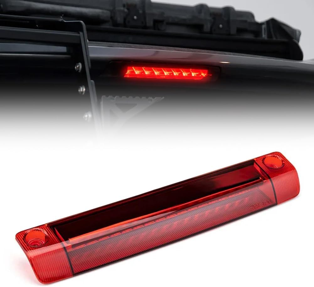 Third Brake Light for Toyo-ta 4Runner Highlander Prius Sienna, Rear Center High Mount Stop Light, 3rd Brake Light Red Rear Cab LED Brake Light, 4Runner Accessories - Red Lens