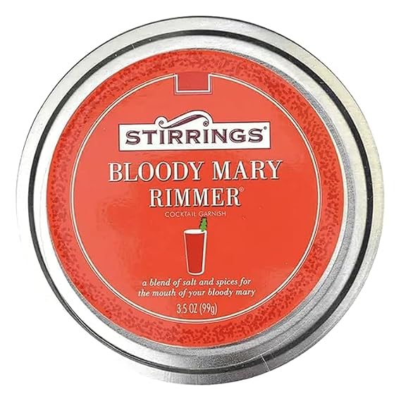 Stirrings 1 Pack Bloody Mary Cocktail Rimmer - Easy to Rim a Glass - Specialty Sugar and Salt Drink Rimmers