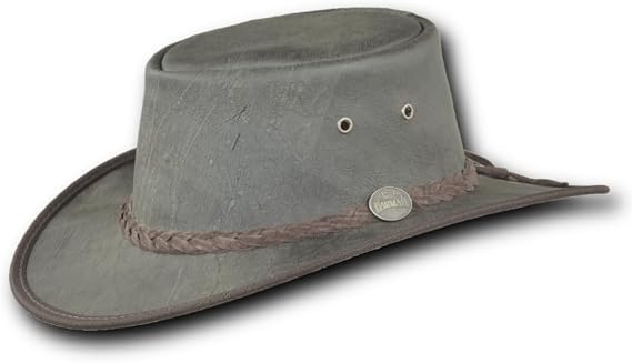Barmah Hats Distressed Kangaroo Leather Hat - Item 1018
