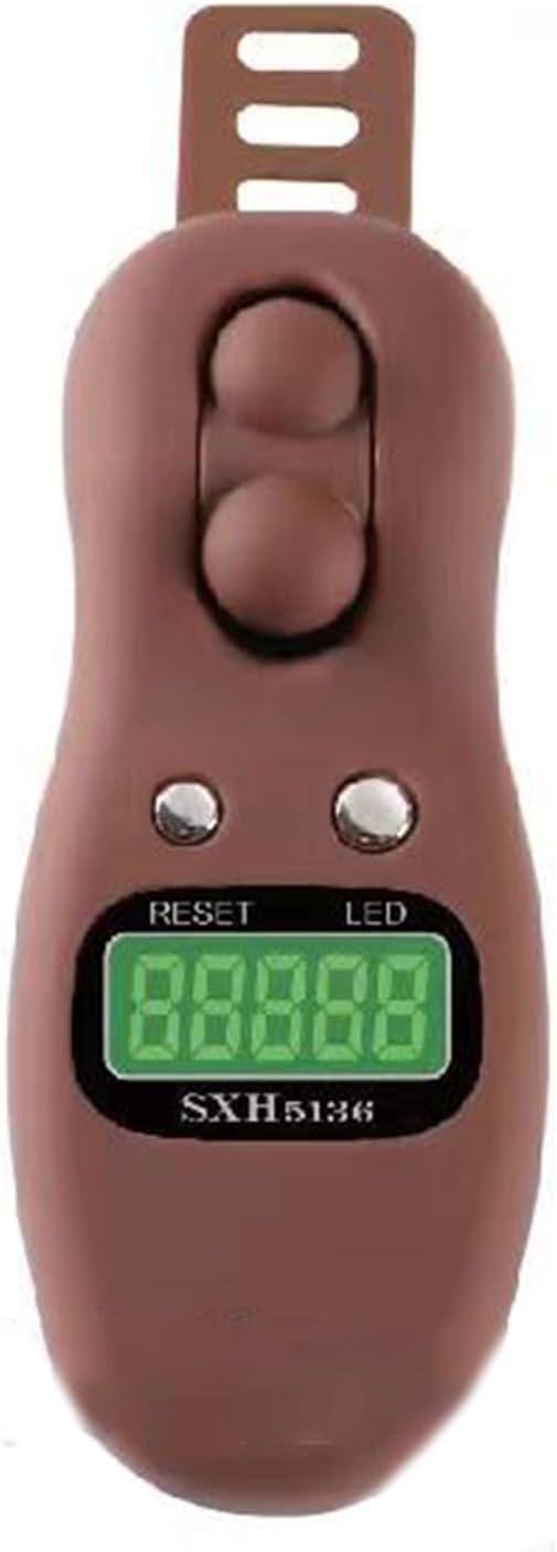 Electronic Digital Tasbih Tally Counter Clicker with LED Resettable Rotating Prayer Beads Tally Counter Counting Device