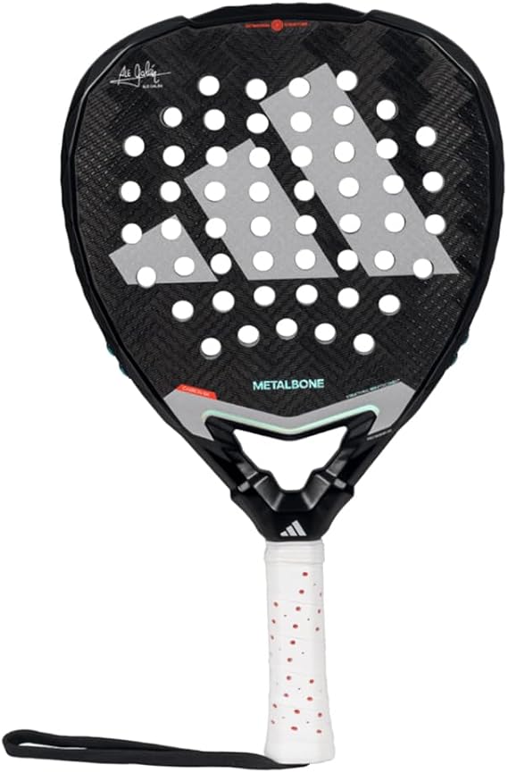 adidas Metalbone 3.4 Racket Ale Galan - Black, Diamond Shape, EVA Soft Performance Foam, aluminized Carbon 16K