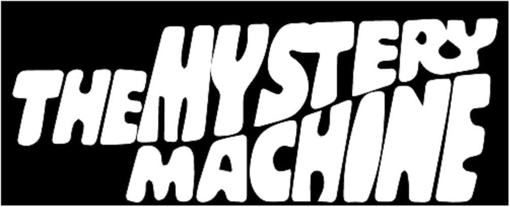 The Mystery Machine ロゴビニールステッカー シンボル 6インチ 装飾ダイカットデカール 車 タブレット ノートパソコン スケートボード用 ホワイト
