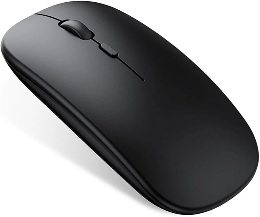 Xiaomi Book S 12.4" Tablet Uyumlu Bluetooth Şarjlı 2.4Ghz Kablosuz Mouse Sessiz Tıklama Siyah