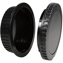REFLEX CAMERA Body Cap + Rear Lens Cap Kit for Sony E Mount Cameras – Protective Dustproof Cover Set for Camera Body & Lens Mount
