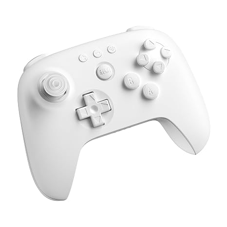 8Bitdo 64 Bluetooth Controller for Analogue 3D Switch Windows and Android (White)