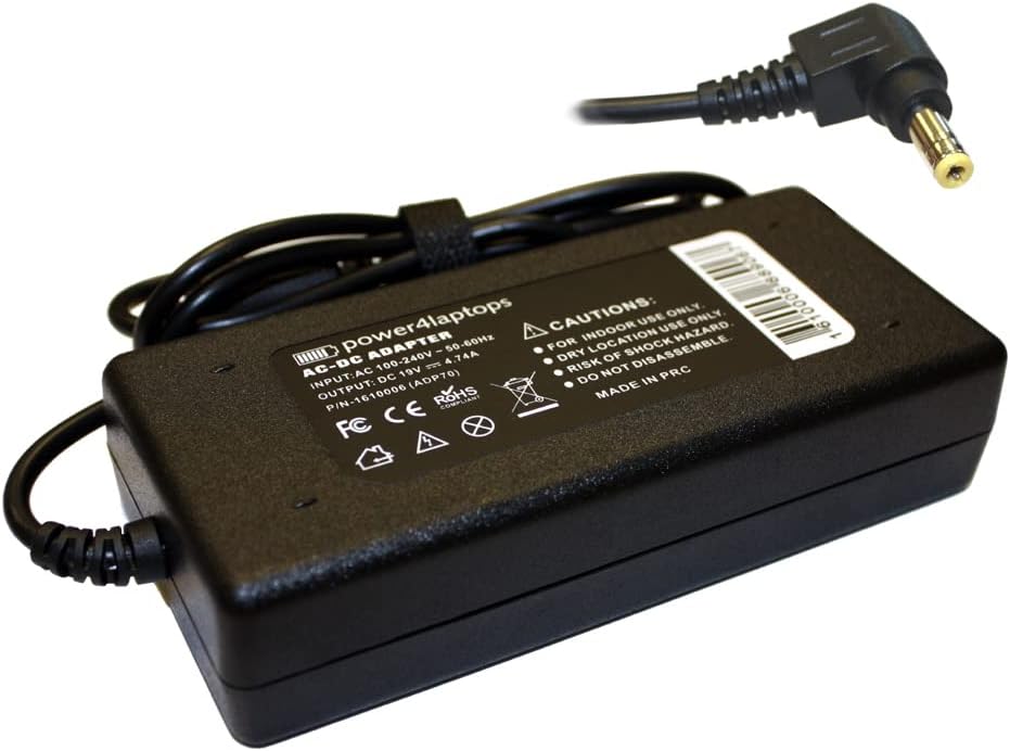 Power4Laptops AC Adapter Laptop Charger Power Supply Compatible With Asus B43