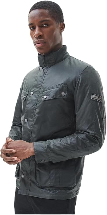 Barbour International Waxed Duke Jacket Sage
