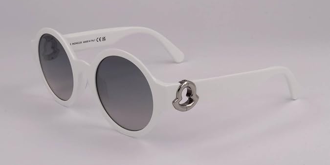 Sunglasses Moncler ML 0243 Atriom 21C Matte White/Silver Lenses