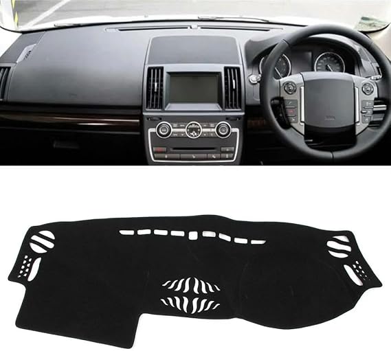 Car Dashboard Cover Anti-Scratch Dash Cover Interior Dash Covers - for Land Rover LR2 Freelander 2 L359 2007 2008 2009 2010 2011 2012 2013 2014 RHD, Polyester
