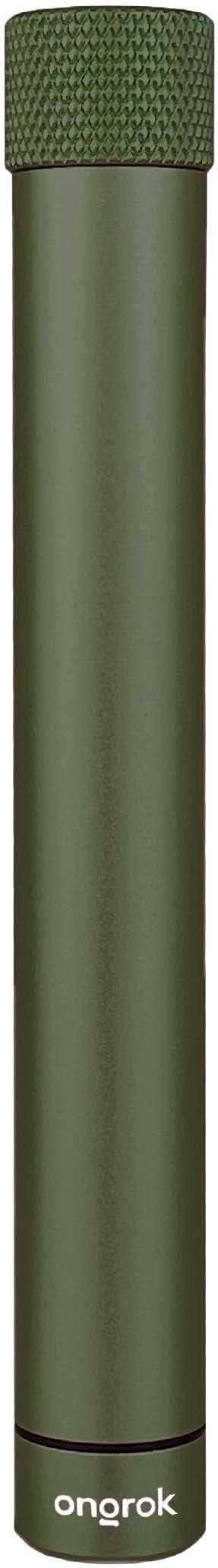 ONGROK Premium Storage Tube | Airtight Aircraft Grade Aluminum Metal, Pocket-Sized Opaque Holder (Green)