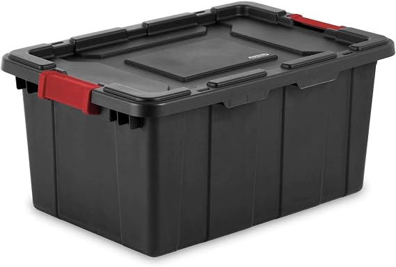 Sterilite 60 Qt./15 Gal. Industrial Utility Storage Bin - Black