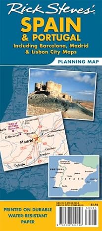 Rick Steves' Spain and Portugal Map: Including Barcelona, Madrid and Lisbon