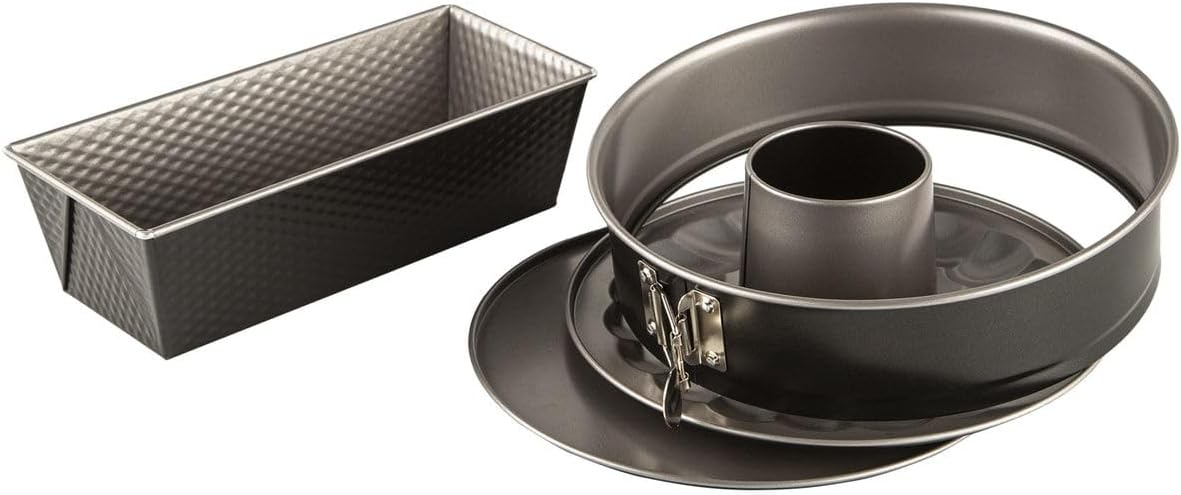 Tefal EasyBake Savarin 3 Piece Cake Mold Set - Gray