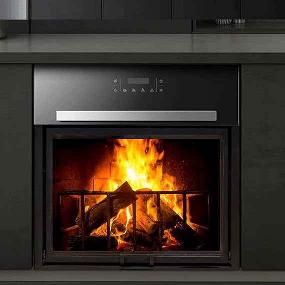 Dishwasher Cover Magnetic Sticker 3D Fireplace,Kitchen Decor Dishwasher Door Cover Sheet Decorative Closet for Washers Fridge Decals Family Pet Cabinets Stickers (Magnetic Sticker) 23 W X 17 H Inches