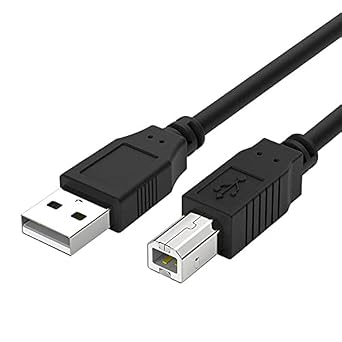 USB B MIDI Cable USB Cable Compatible with Novation Launchpad Pro, Launchpad MK2,Launchkey 37 [MK3],Launchkey 49 61 MIDI Keyboard Controller,Launch Control XL MkII,Xenyx 302USB 10 Feet