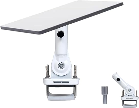 Starlinkミニマウント - 屋外用にカスタマイズ。Starlinkポールマウントに適合した接続パイプ付き。180°角度調整可能。RV、車のルーフ、キャンピングカー、ボート、ヨット用のStarlinkミニアクセサリーホワイト