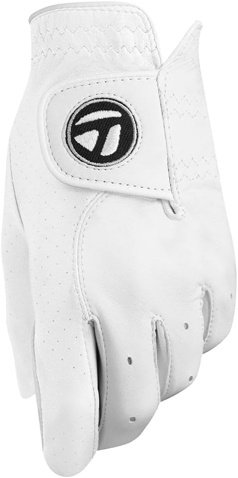 TaylorMade Golf 2021 TOUR PREFERRED WOMENS GLOVE, LEFT HAND, WHITE, MEDIUM