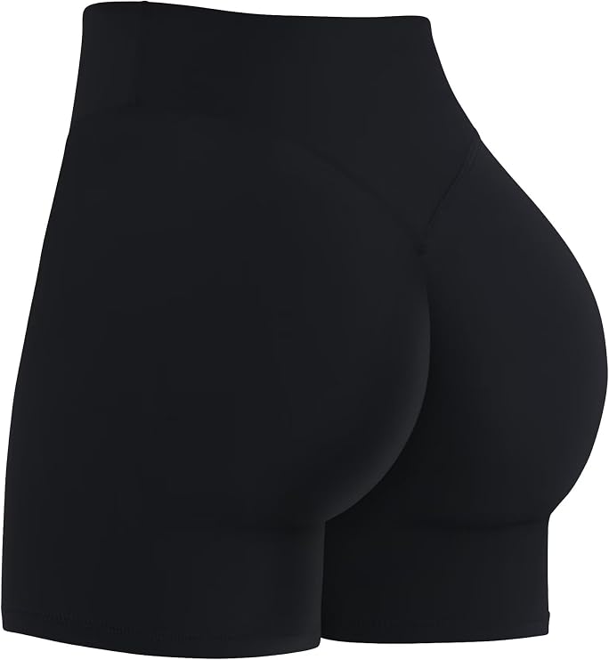 Sunzel Women's Invisible Butt Scrunch Shorts, High Waisted Biker Shorts, Gym Workout Yoga Running Shorts with Tummy Control | 2.5, 4 Or 6-Inch Inseam, High Waisted, Tummy Control, No Front Seam, Butt Lifting, Hidden Butt Scrunch, Squat Proof