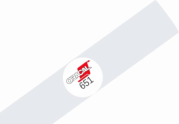 ORACAL 651 Permanent Vinyl 12 Inch x 15 Feet - Matte White