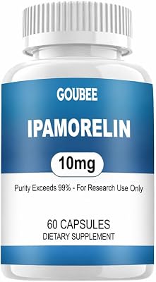IPAMORELIN 10MG Research Peptide, High-Purity Research Grade Lyophilized Capsules, 99% Purity - 60 ct