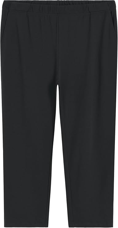 Weintee Women's Plus Size Petite Knit Pants with Pockets
