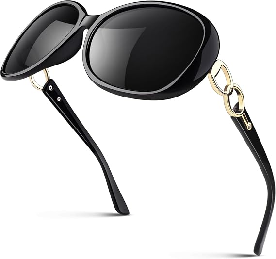 Sunier Sunglasses Womens Polarised, Oversized Ladies Sun Glasses UV400
