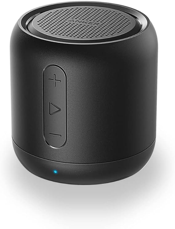 Anker SoundCore mini Compact Bluetooth Speaker | 15 hours of continuous playback / Built-in microphone / Support TF card & FM radio