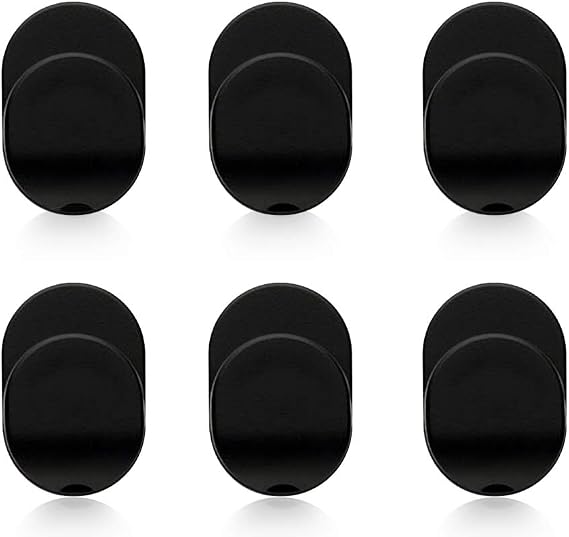 Sonku 6 Piece Ring Hook Mount Accessories, Upgrade Version Phone Mount Hook for Universal Cellphone Finger Ring Holder Grip Stand - (Black)
