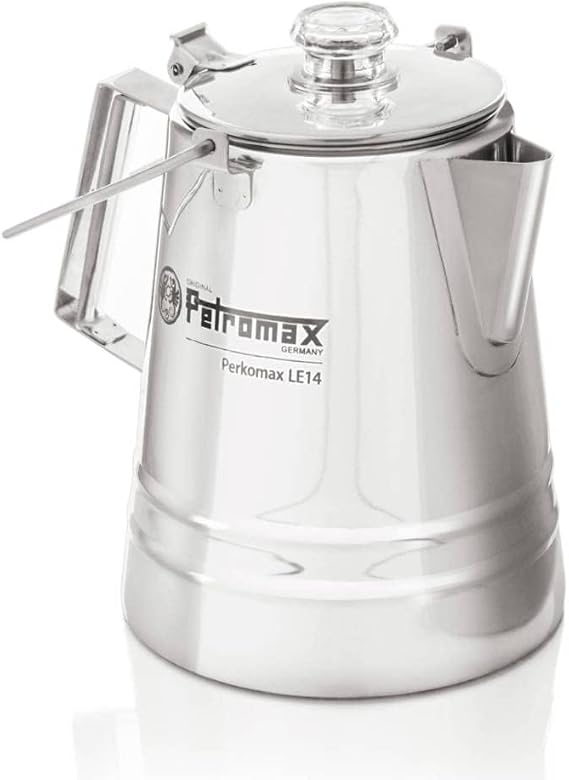 Petromax Tea and Coffee Percolator, Use Indoor/Outdoors for Home Kitchen or Campfire, Stainless Steel Coffee and Tea Pot Brews to Your Taste