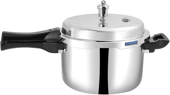 Vinod Platinum Triply Stainless Steel Pressure Cooker Outer Lid - 3 Litre | SAS Bottom Cooker | Induction and Gas Base Cooker | ISI and CE certified, Silver