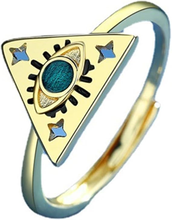 Gold Evil Eye Rings For Women Vintage Lucky Eye Finger Light Luxury Adjustable Ring Boho Wedding Rings Jewelry Gift