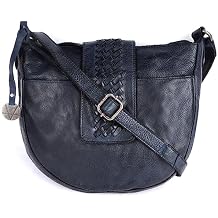 Genuine Leather Crossbody Sling Bag for Women - Trendy Casual Office Bag with Adjustable Strap