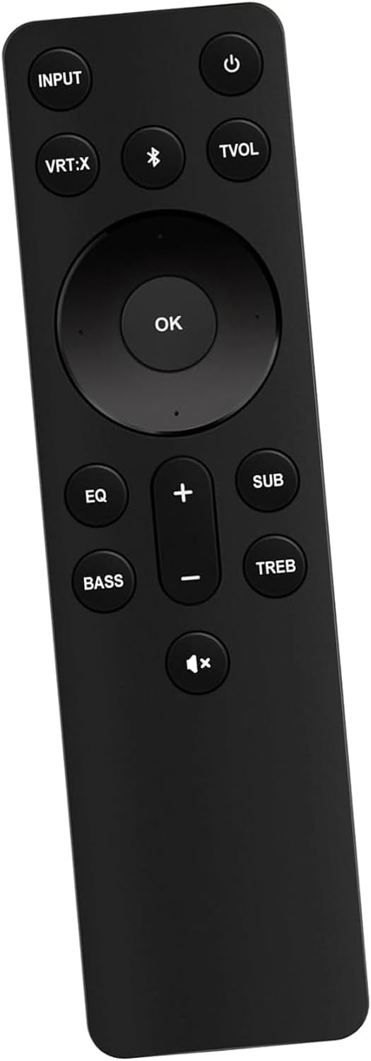 Replace Soundbar Remote Control Suits for VIZIO Home Theater Sound Bar | SV200M-0808 SV210M-0808 SV210Y-0808 SV210D-0806 SV510M-0806 SV510X-0806 SL512X-0806 M512E-K6 M51a-H6 M51ax-J6 M512a-H6 ND213R