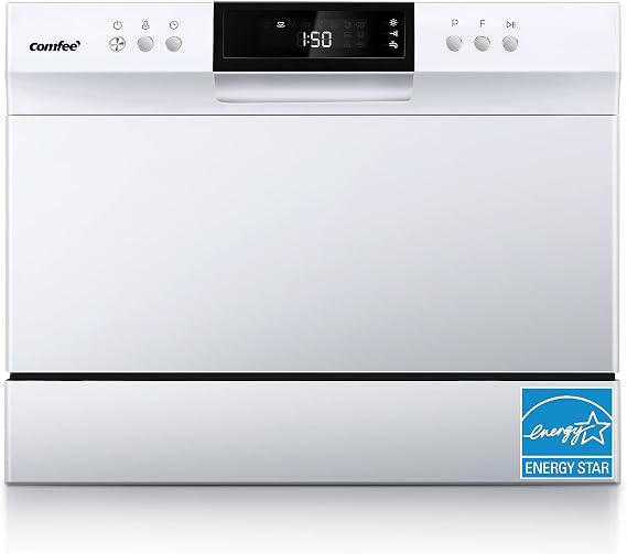 COMFEE' Countertop Dishwasher Portable, 6 Place Settings, Energy Star