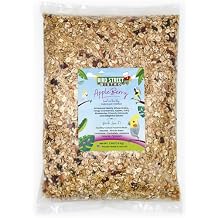 Bird Street Bistro Parrot Food - Parakeet & Cockatiel Food - Cooks in 3-15 min with Natural Grains, Legumes, Non-GMO Fruits, Vegetables & Health-Oriented Spices